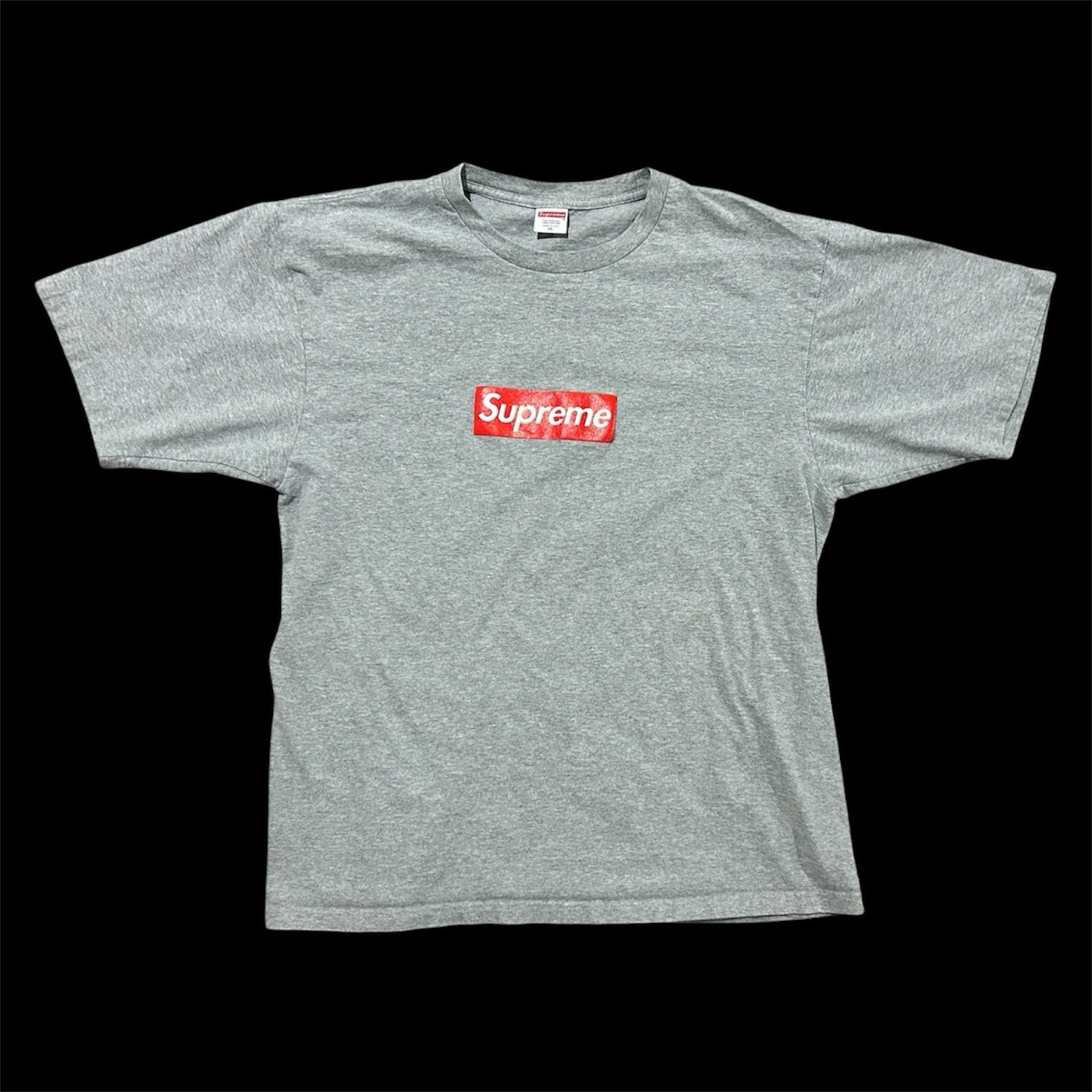 Supreme Heather Gray Box Logo Tee gallery