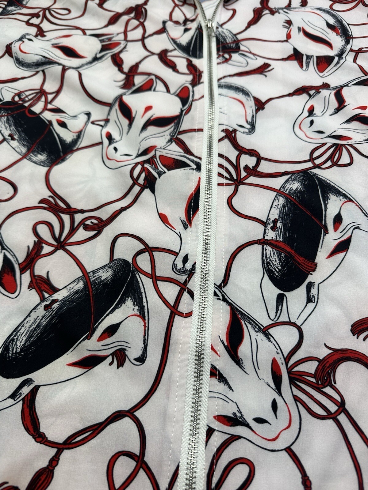 Drug Honey Zip Blouse Anime Japanese Mask Unisex SEE Measurements For Size gallery