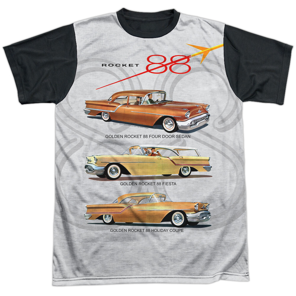Oldsmobile Rocket Line Adult Halloween Costume T Shirt (Black Back), S-3XL gallery
