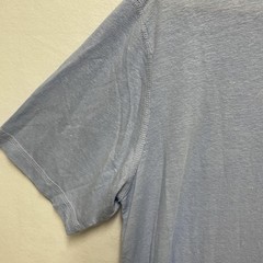 Trient Men’s Light Blue Linen Blend Short Sleeve Tee Medium T Shirt