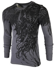 Xtreme Couture by Affliction Men’s Thermal Shirt WLEDING DEATH Biker