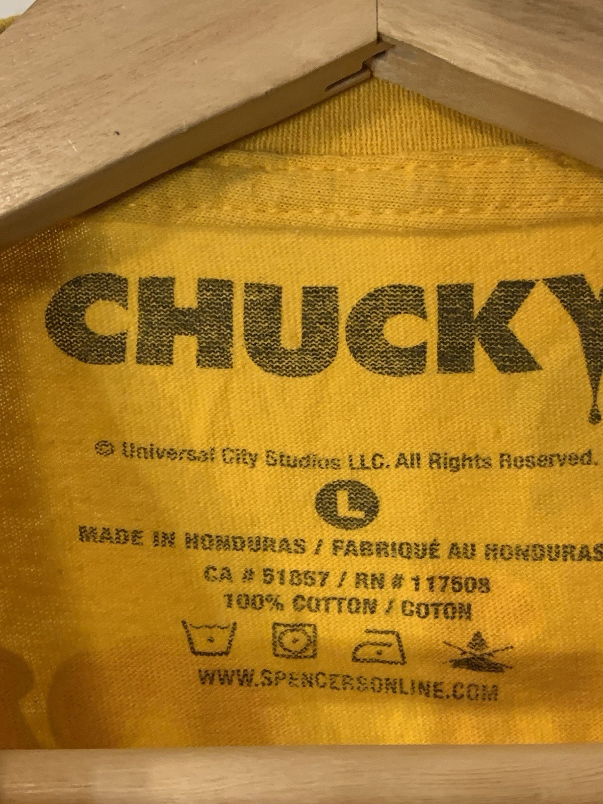 Chucky Good Guys Friends Til The End Movie Graphic T-shirt Men Large Yellow gallery