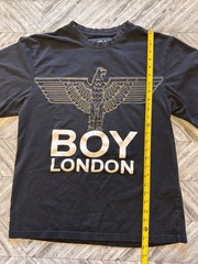 Boy London T-Shirt Mens Small Black Eagle Punk Y2K Streetwear Urban Hip Hop Logo