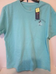 Margaritaville St. Somewhere Short Sleeve Mens T-Shirt Blue Turquoise Sz Medium