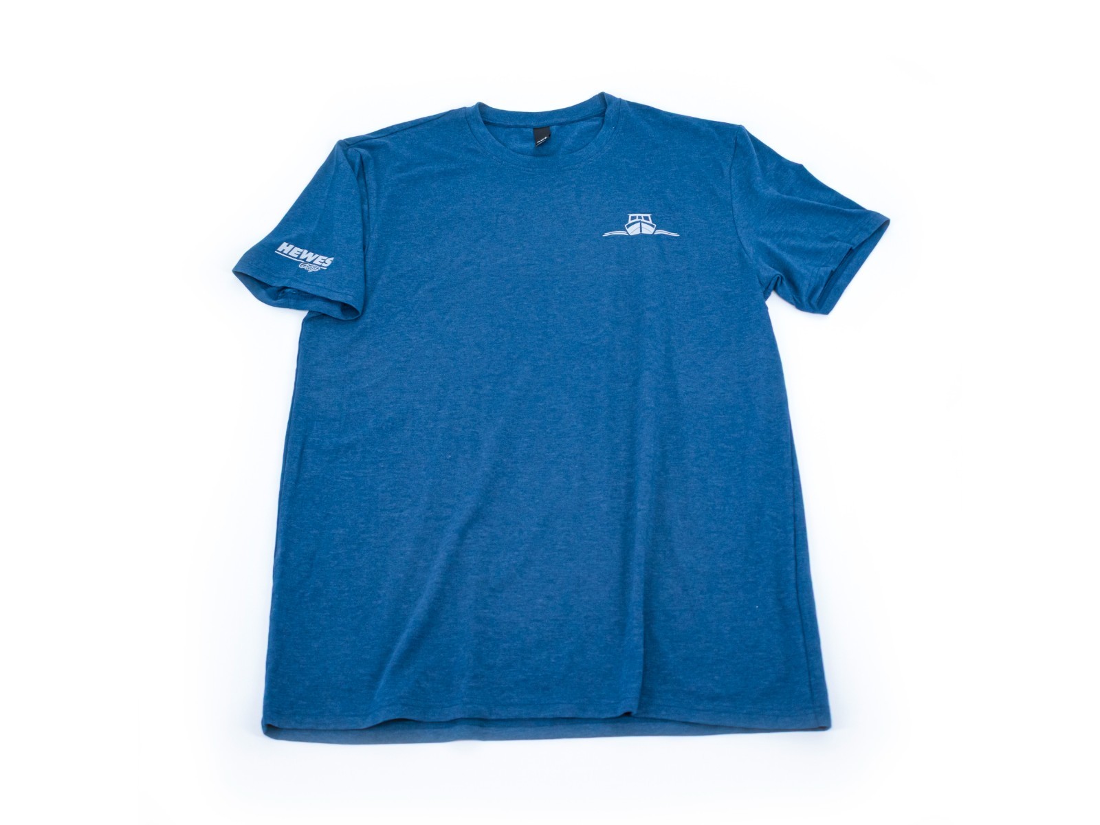 Heather Blue Hewescraft Boat Icon T-Shirt