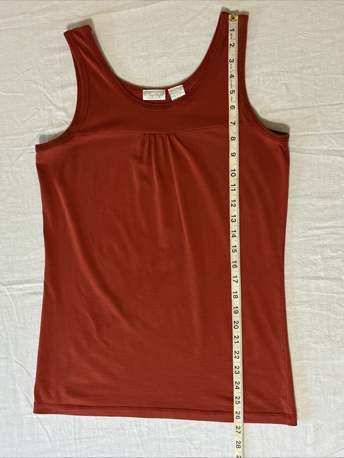 Spiegel Burnt Orange Scoop Neck Sleeveless Tank Top Size Medium gallery