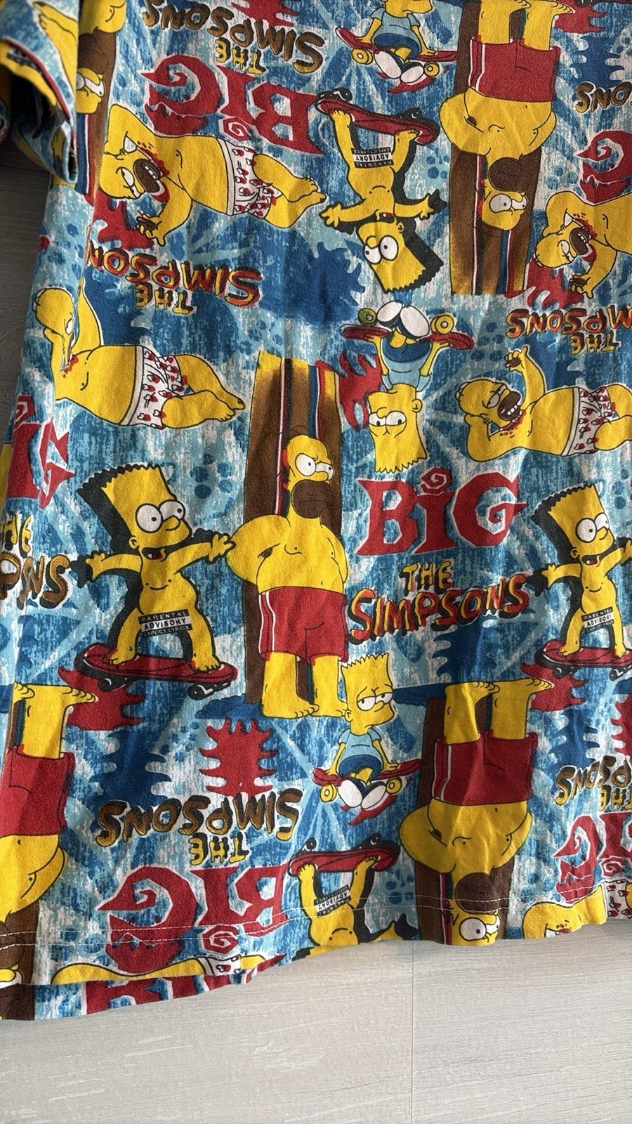 The Simpsons All Over Print T-Shirt Bart Homer 20th Century Fox gallery