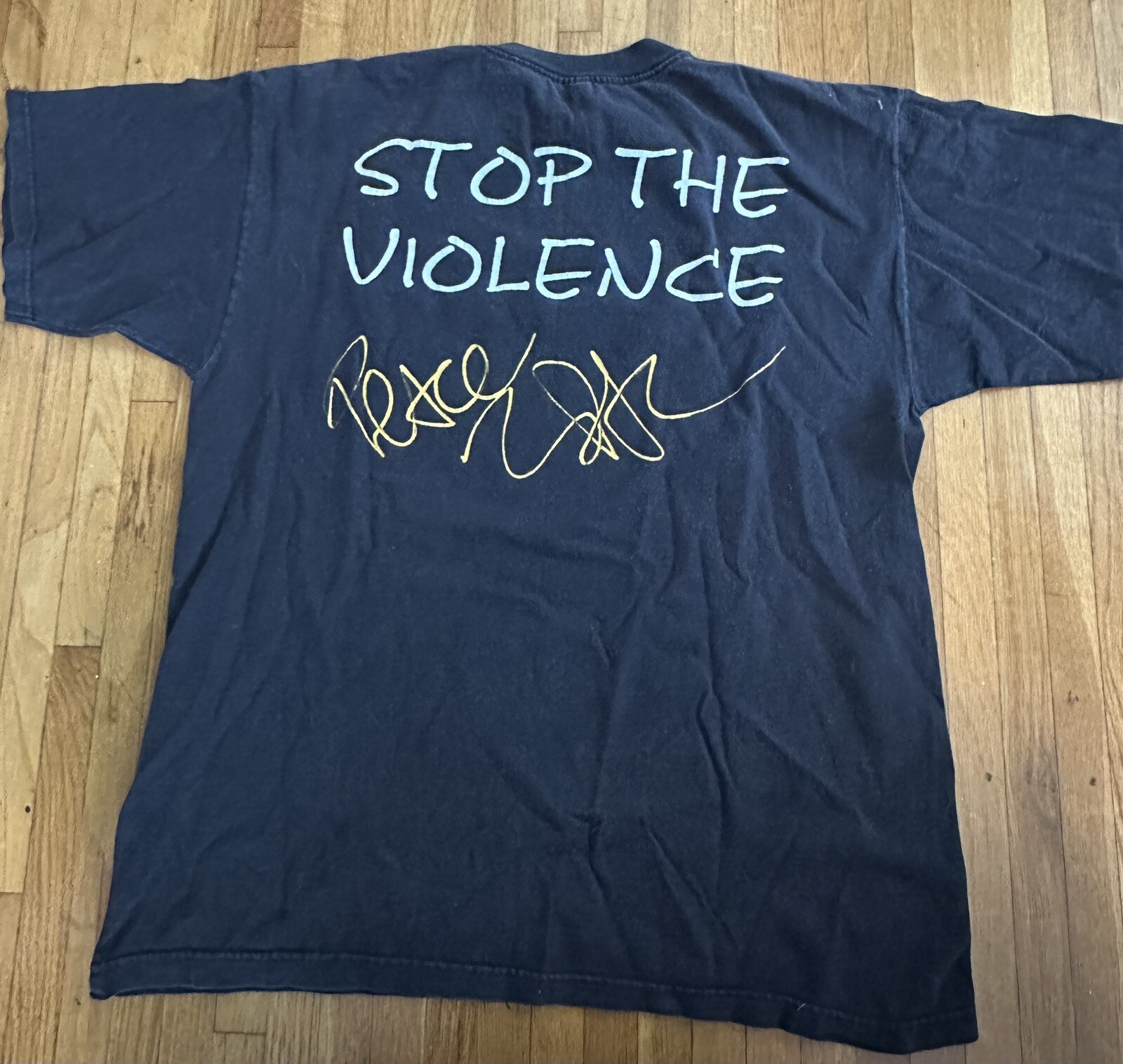 vintage tupac shirt xl “stop The Violence” Anvil Rare Rap Tee Hip Hop Biggie gallery