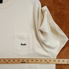 KSUBI Shirt Mens Large Tan Pullover Crew Embroidered Pocket Logo Ekcess Tee