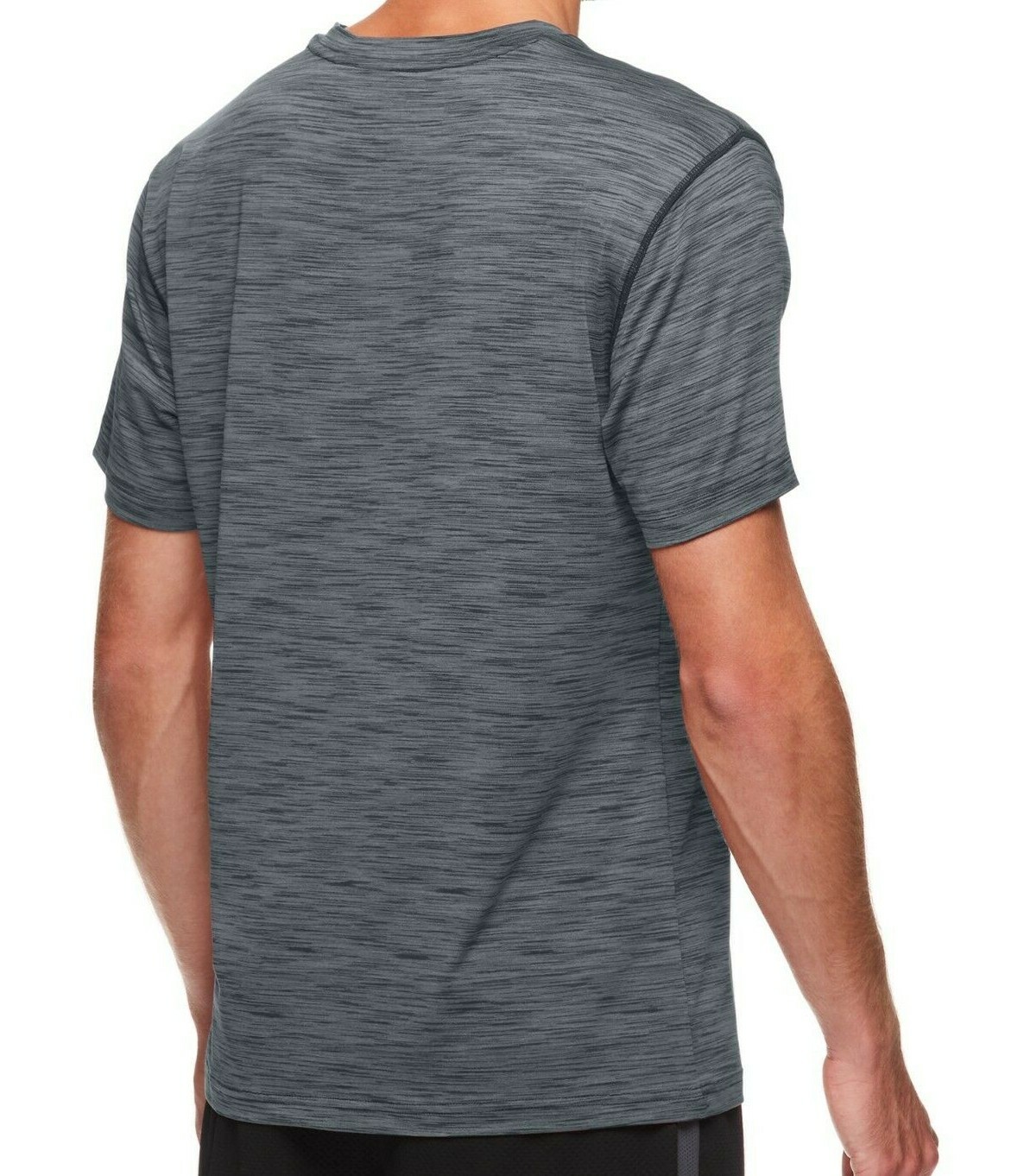 Reebok Neptune Crewneck Shirt Gym Exercise Charcoal Heather Men's Medium-XL gallery