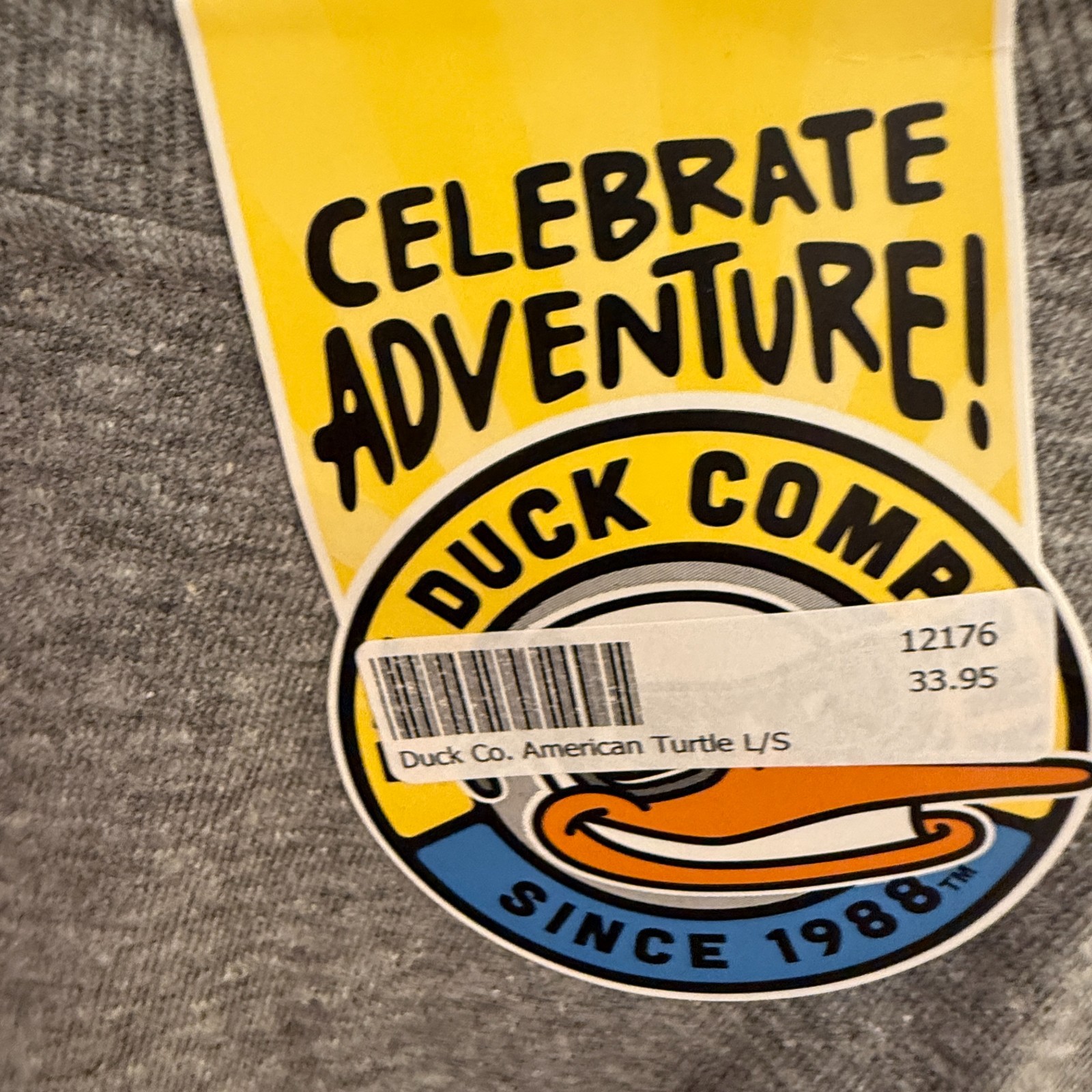 Georgia Sea Turtle Center grey long-sleeve shirt Duck Company size L gallery