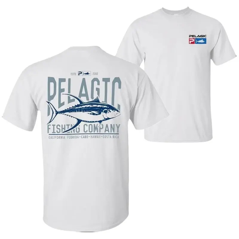 Pelagic Tuna Offshore Fishing Deep Sea Saltwater Graphic Tee T-Shirt