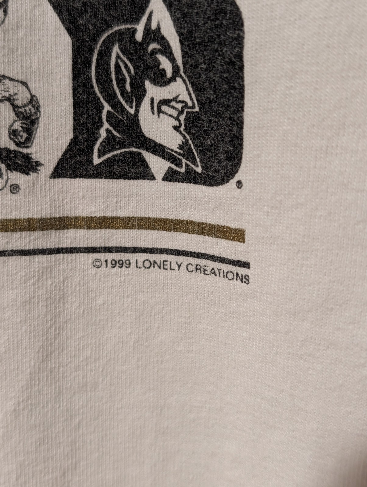 Vintage Wake Forest Shirt Mens Large L White ACC It's Lonely At The Top Demon gallery