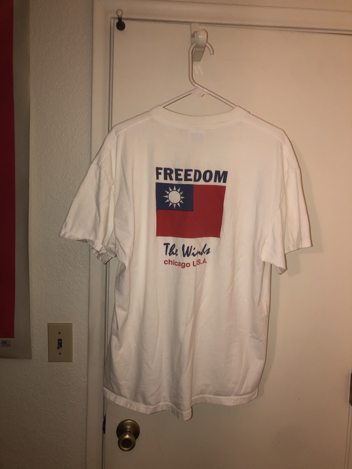Vintage 1990s “Made In Taiwan” Political Protest Freedom Art T-Shirt Sz XL RARE gallery