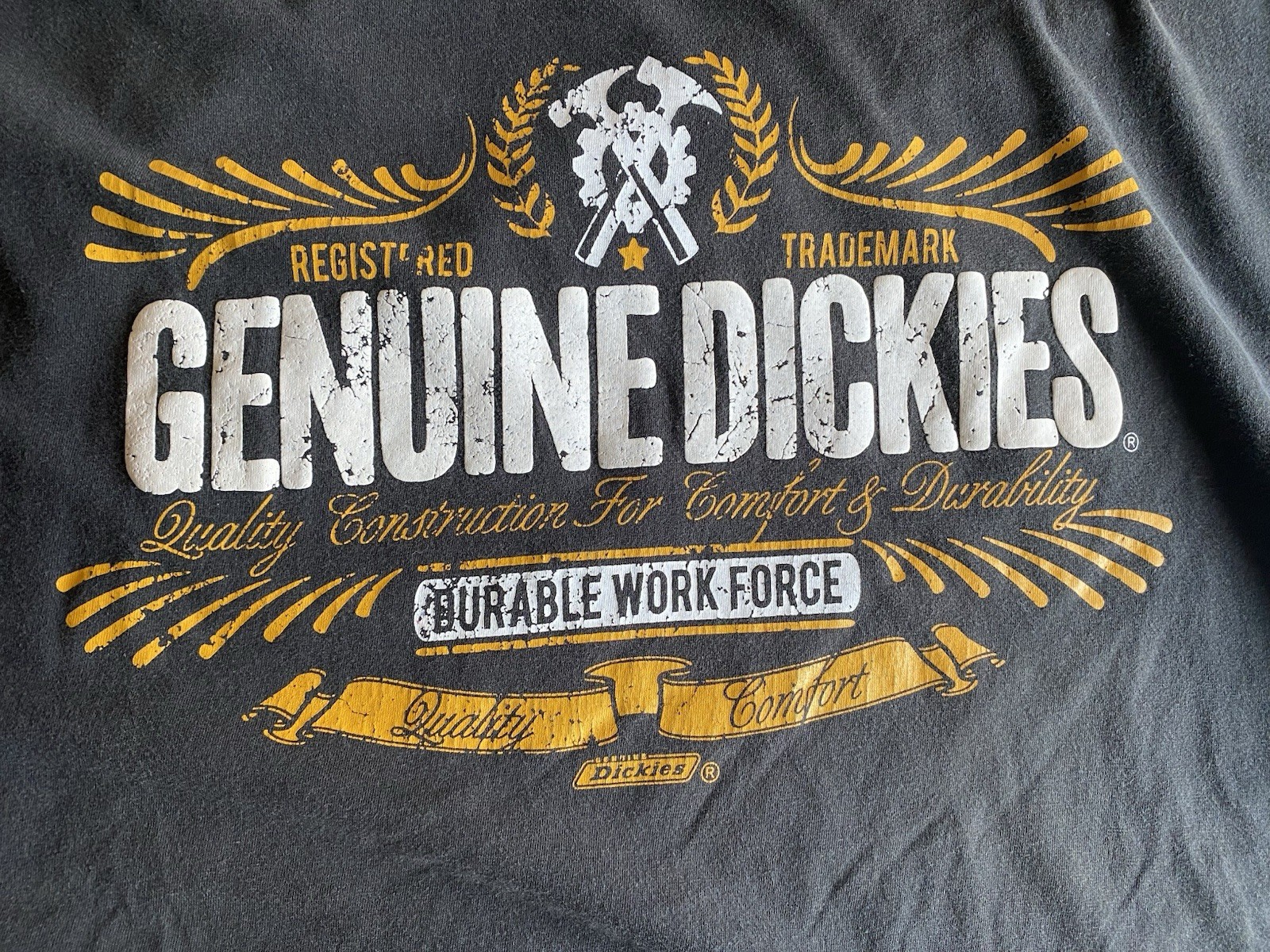 Genuine Dickies Work Force Short Sleeve T-Shirt Men’s 3XL Black gallery