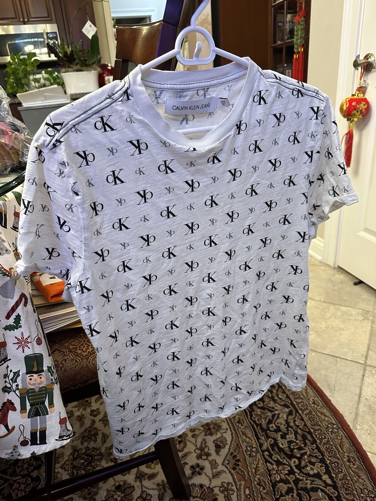 Calvin Klein Jeans Men Tshirt Medium White