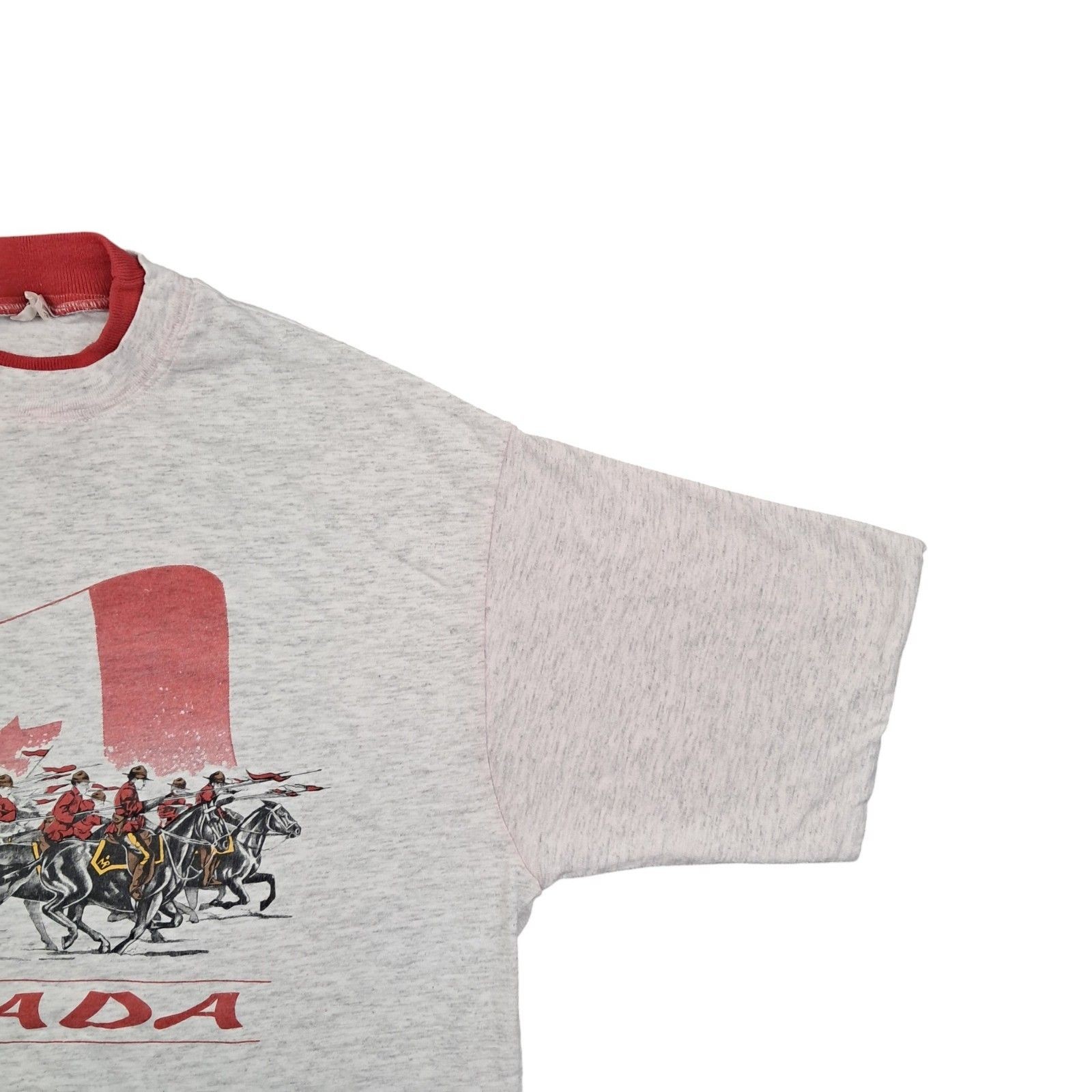 Canada T Shirt Large Men's White Cotton Vintage Single Stitch Tourist gallery