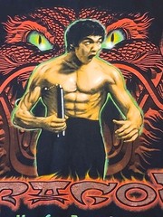 Vintage Bruce Lee Tee Medium Dragon 90s Martial Arts Top Heavy Made In Australia