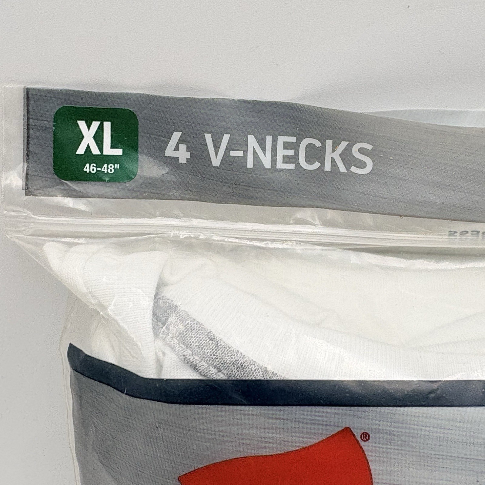 Hanes V-neck Men's XL 46-48 Ultimate T-Shirt - White ComfortBlend Odor Control gallery