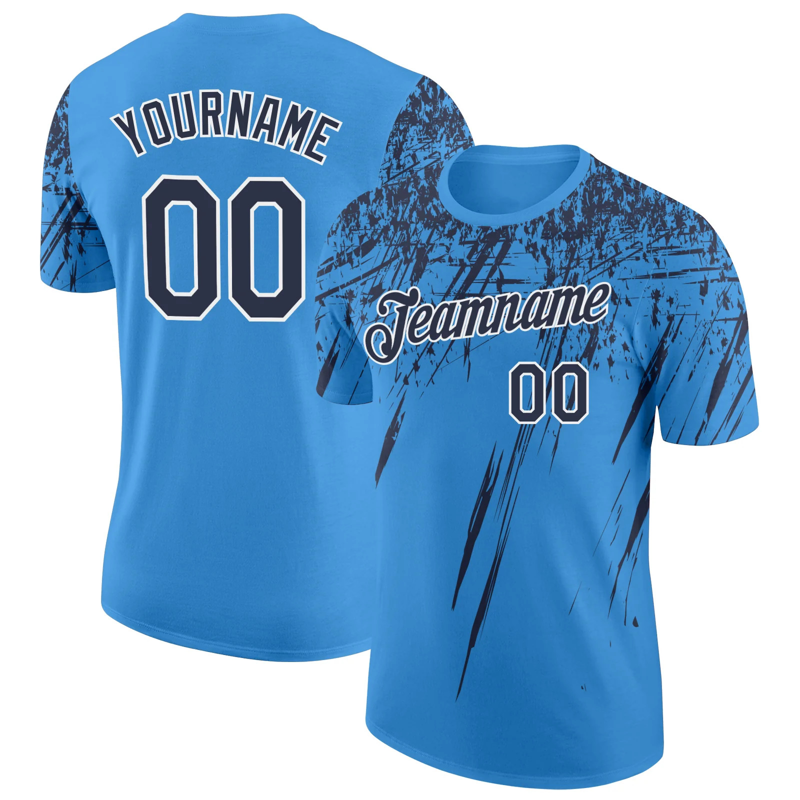 Custom Blue Navy Distressed Art Shirt Unique Birthday Gift For Women gallery