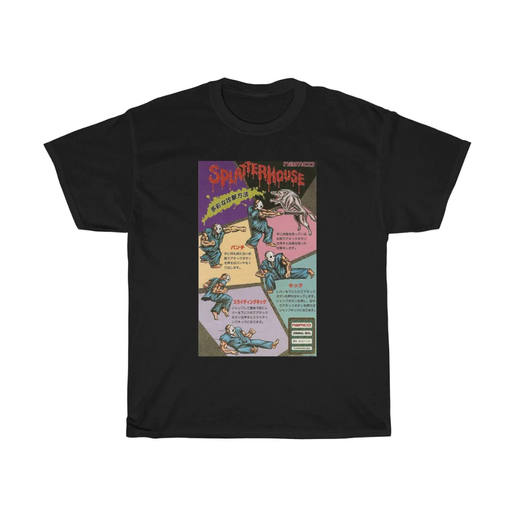Splatterhouse Japanese Arcade Cabinet Art T-Shirt New Small Med Large XL Horror gallery