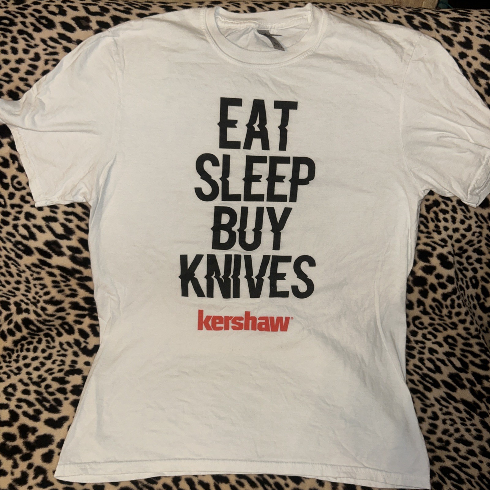 Kershaw Eat Sleep Buy Knives T-Shirt M Semi-Fitted Styling For Comfort Cotton gallery