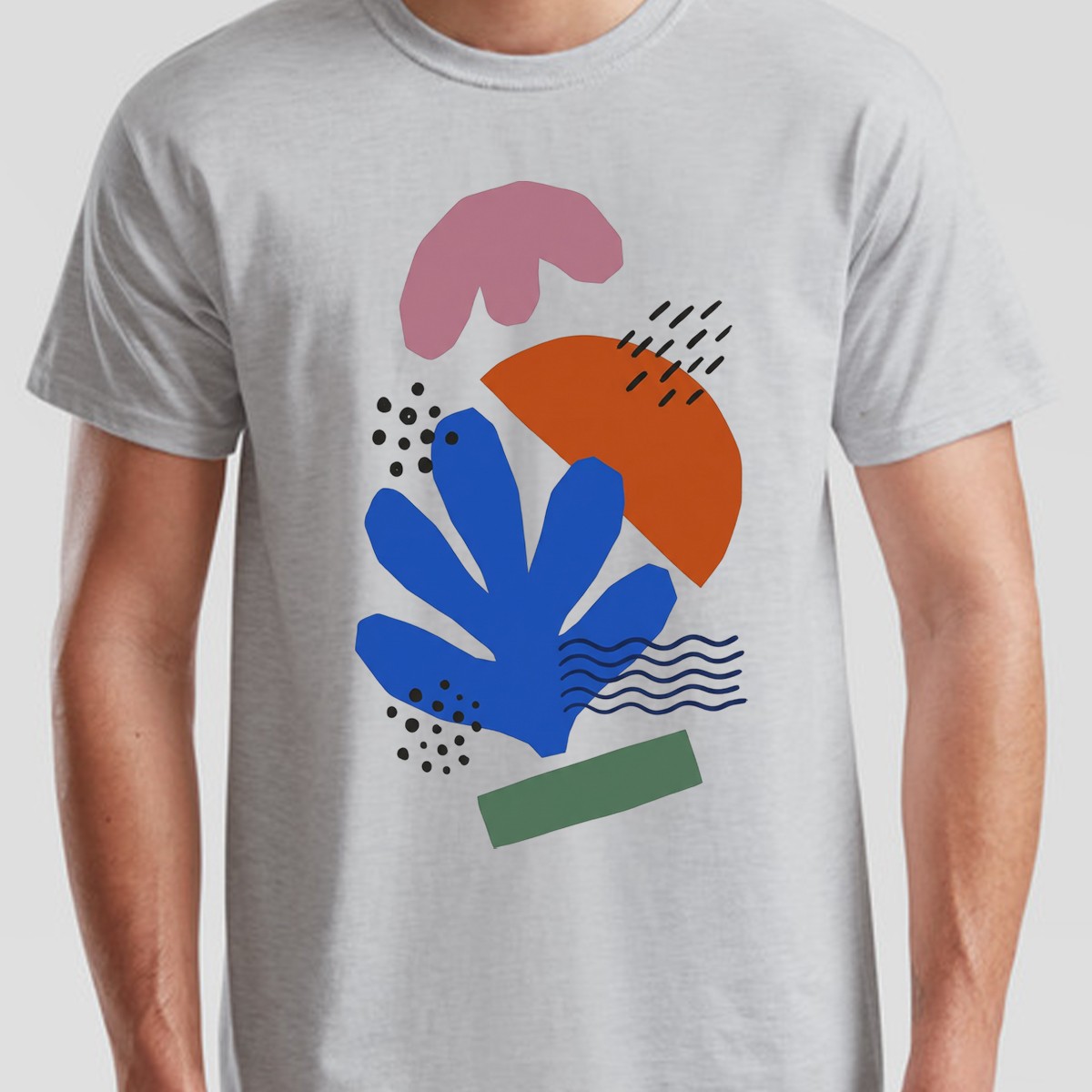 Modern Abstract Art Unisex T Shirt Abstract Shapes Graphic Tee For Art Lovers gallery