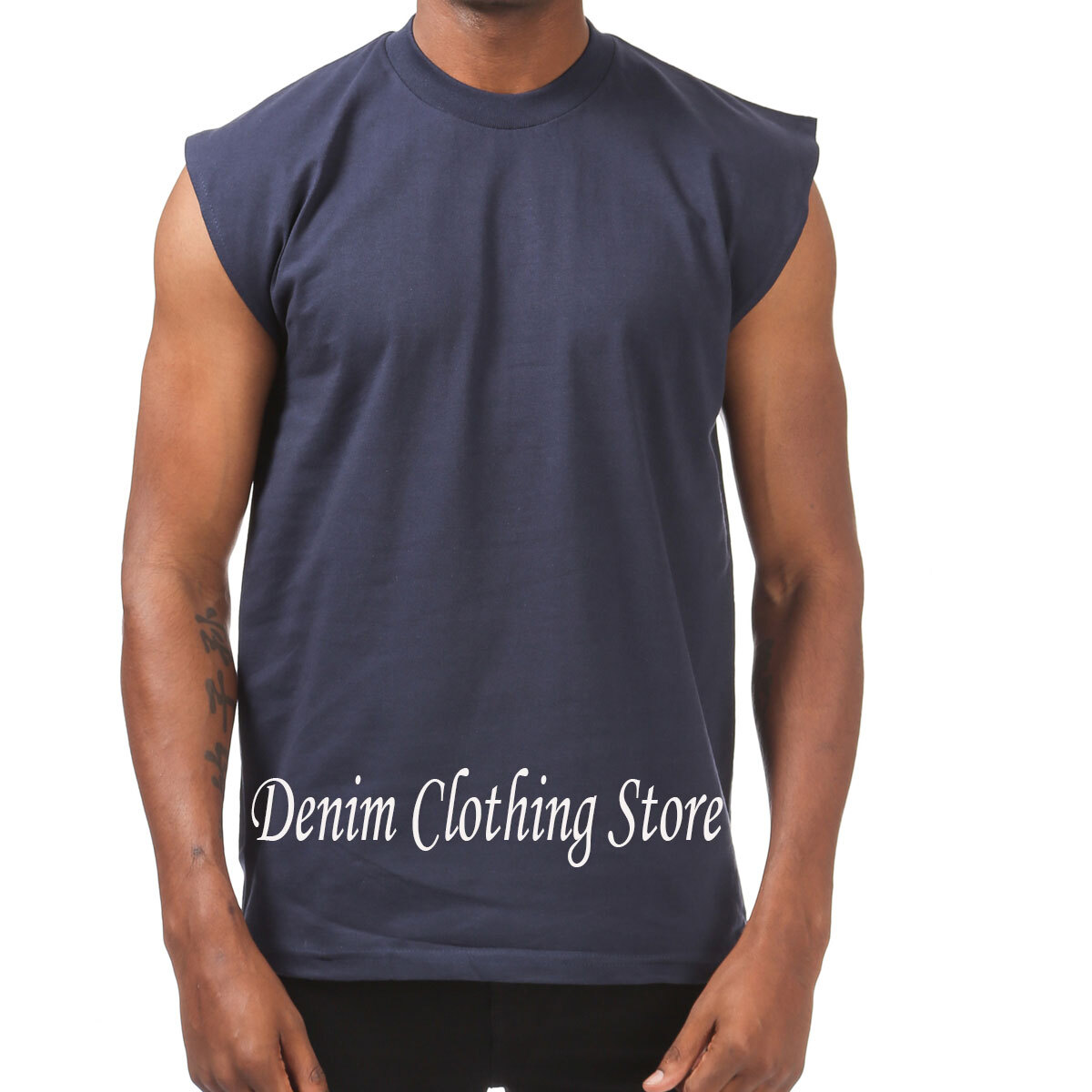 PROCLUB HEAVY WEIGHT SOLID PLAIN COTTON SLEEVELESS MUSCLE TEE SHIRTS SIZE M- 7XL gallery