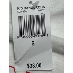 Men’s Kid Dangerous “Hustling Through the Snow” Tee SMALL White Holiday NWT