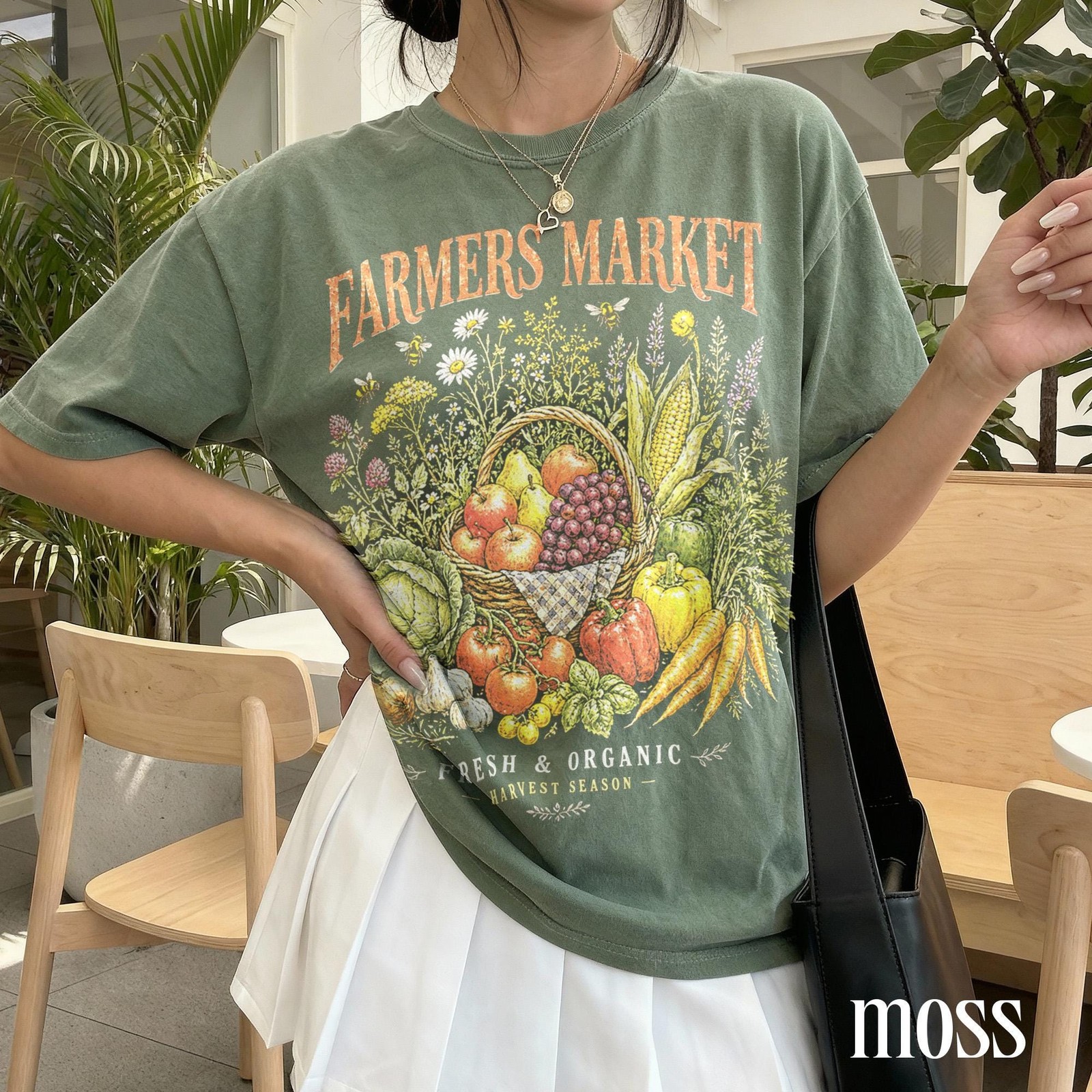 Farmers Market Graphic Tee Vintage Vegetable Harvest Shirt gallery
