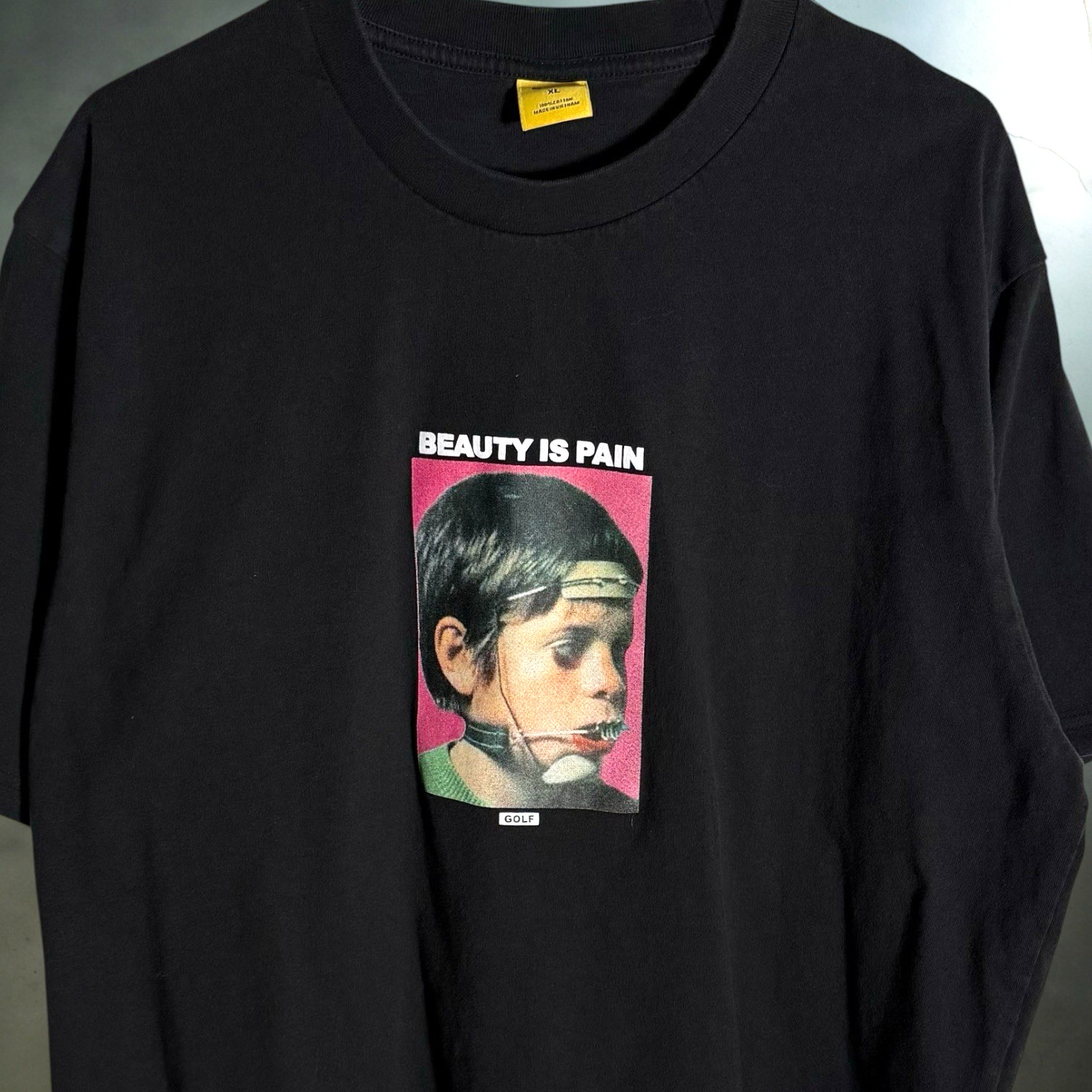 Golf Wang T Shirt Men’s XL Black “Beauty is Pain” Tyler the Creator Rap RARE Tee