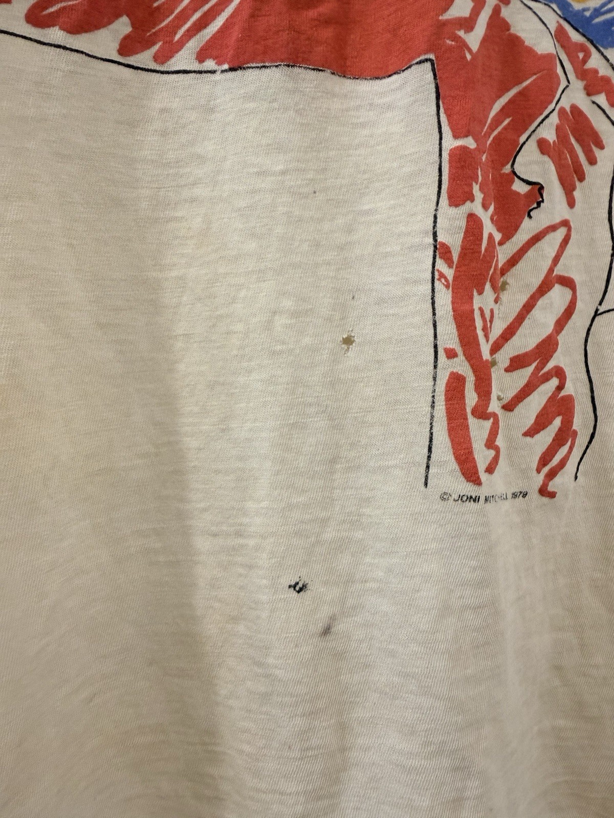 Vintage 1979 Joni Mitchell Summer Tour Concert Tee Mingus Original gallery
