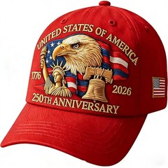 250 Anniversary USA Hat – United States 250th Anniversary Adjustable Patrioti…