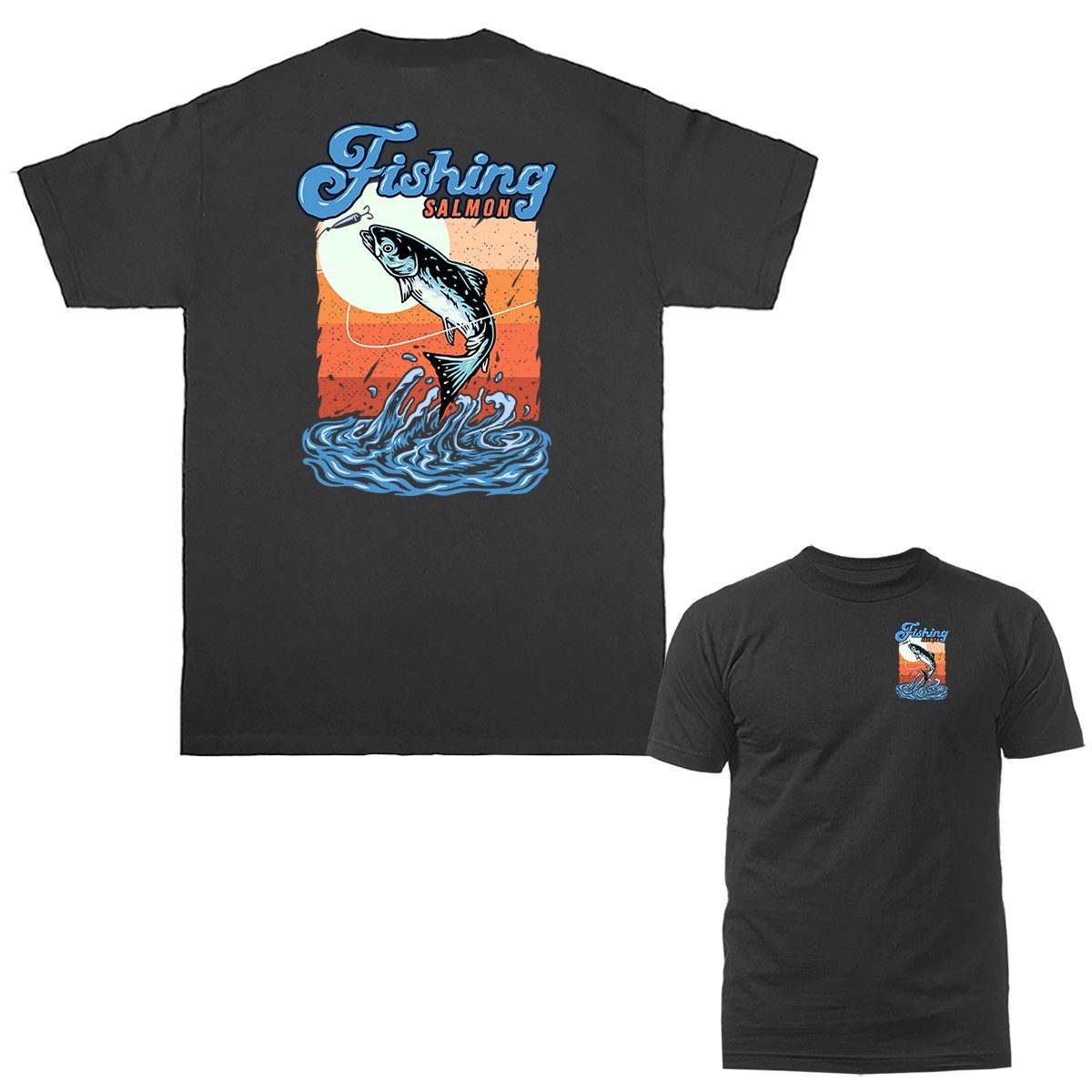 Salmon Fishing Outdoor Sports T-Shirt