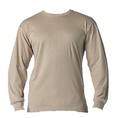 LONG SLEEVE T-Shirt Performance Poly Moisture Wicking Solid Military Veteran L/S