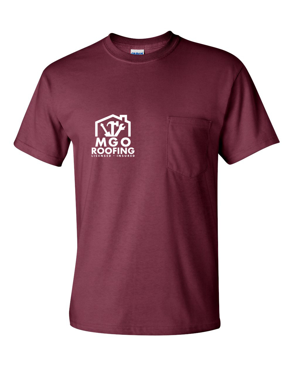 Gildan 2300 Short-Sleeve Tees W/ Pocket, Custom Printing One Side or Both gallery