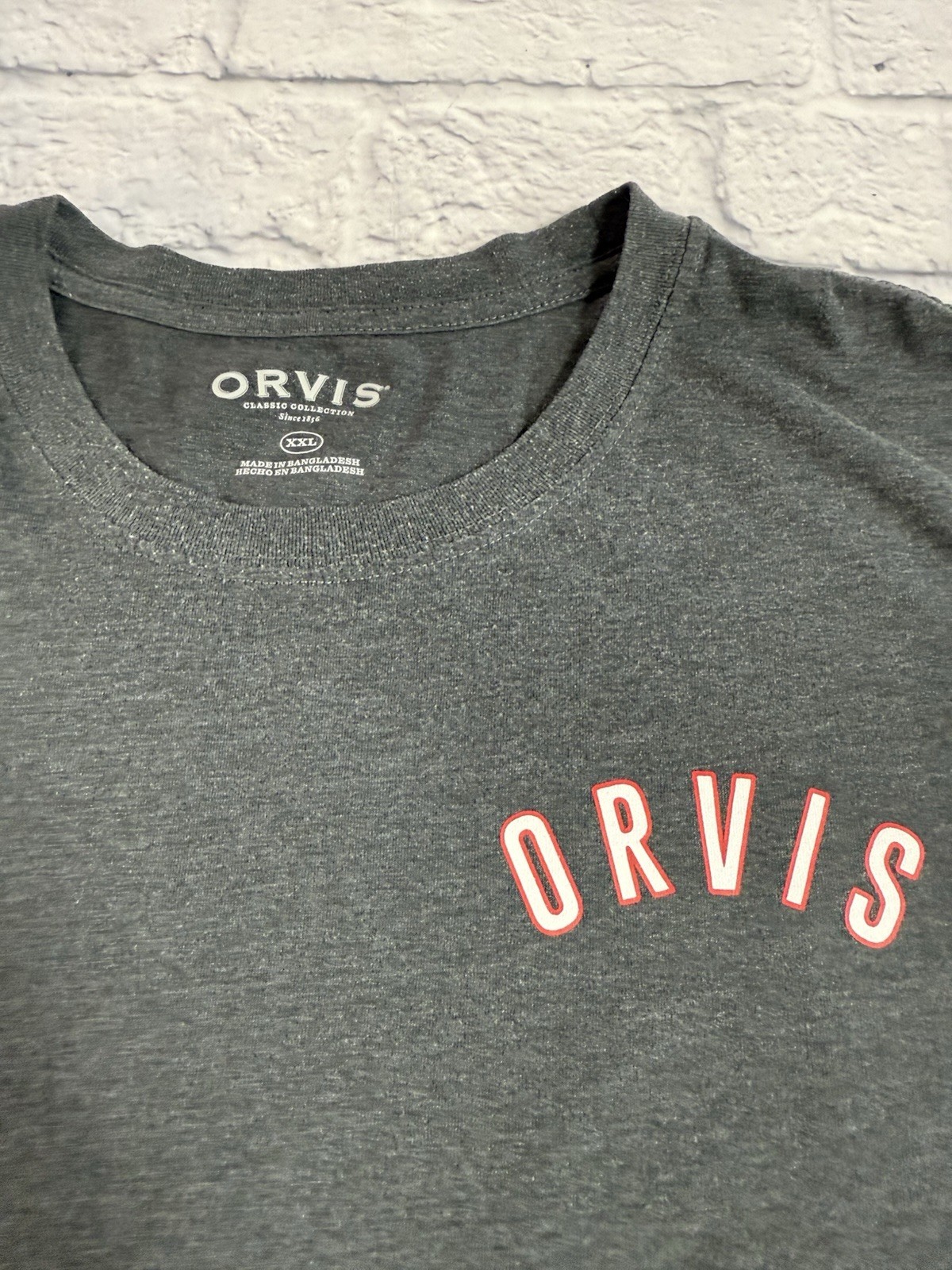 Orvis 1856 Shirt Graphic Classic Fit Outdoor Short Sleeve Tee Fly Fishing XXL gallery