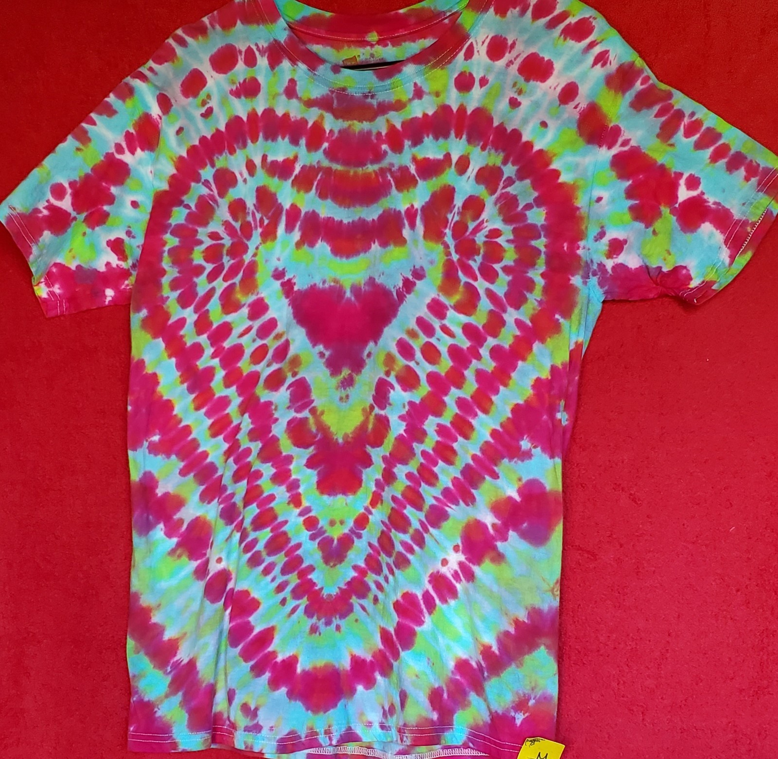 HANES SIZE MEDIUM 100% Cotton Tye Dyed Shirt Pre-washed WON’T FADE VERY SOFT