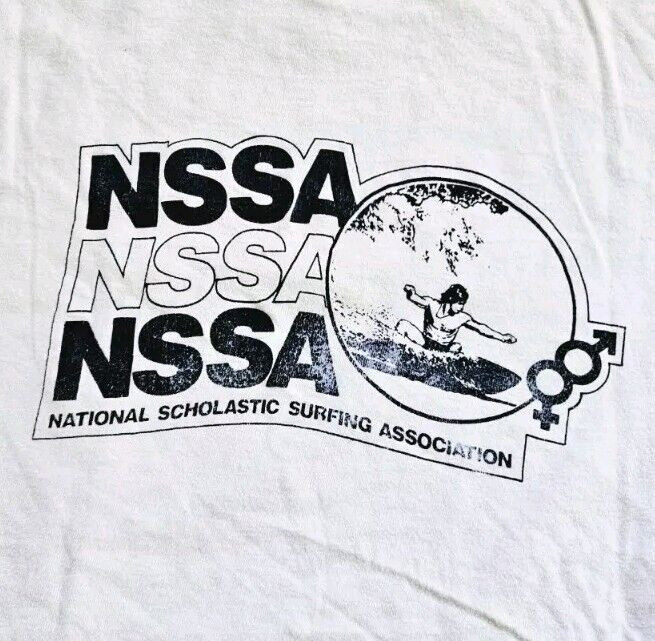 Rare Vintage 70s NSSA Surfing Competition T-Shirt Golden Breed Large Surf Skate