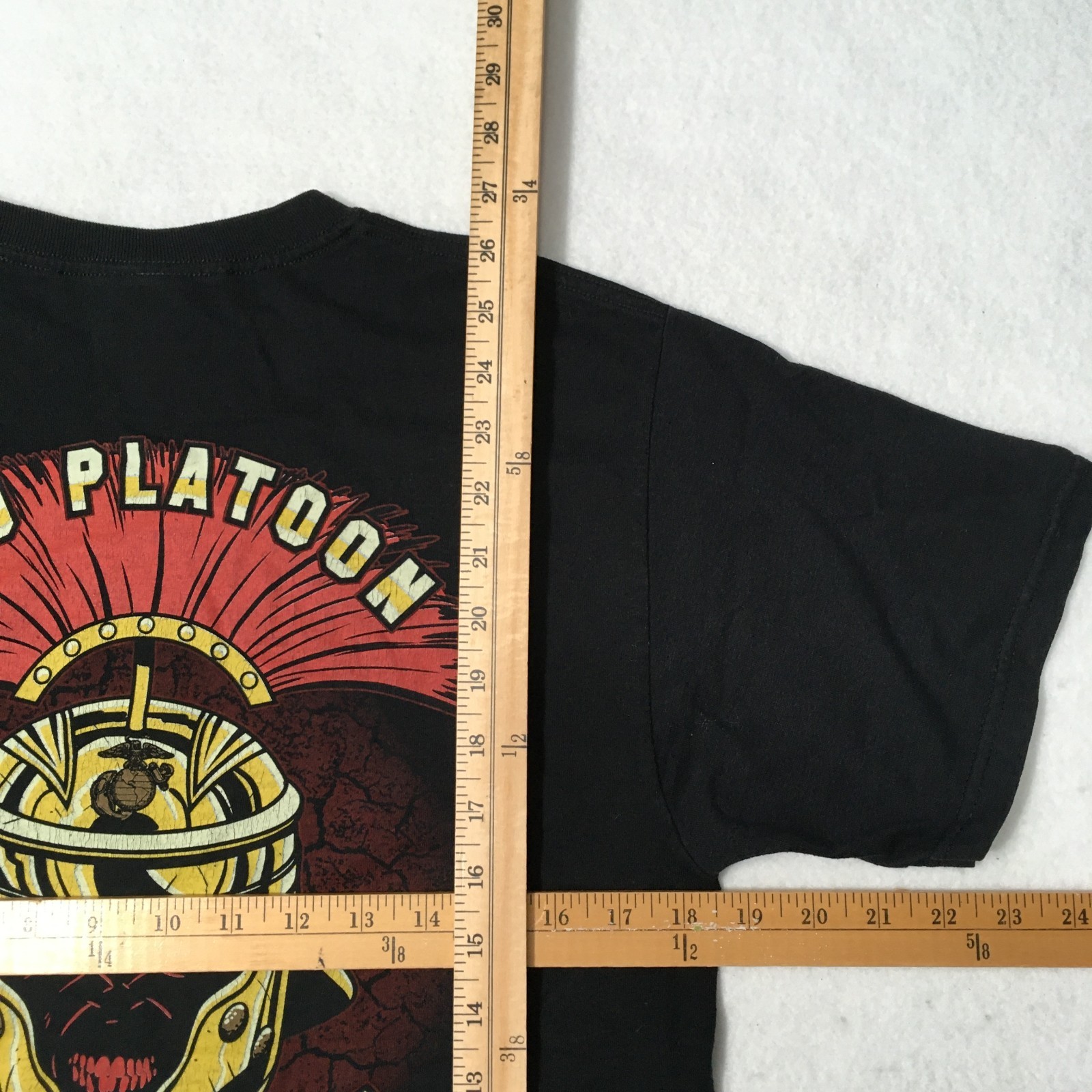 Second TO NONE 2ND Platoon Adult MEDIUM MARINE CORPS Black T Shirt gallery