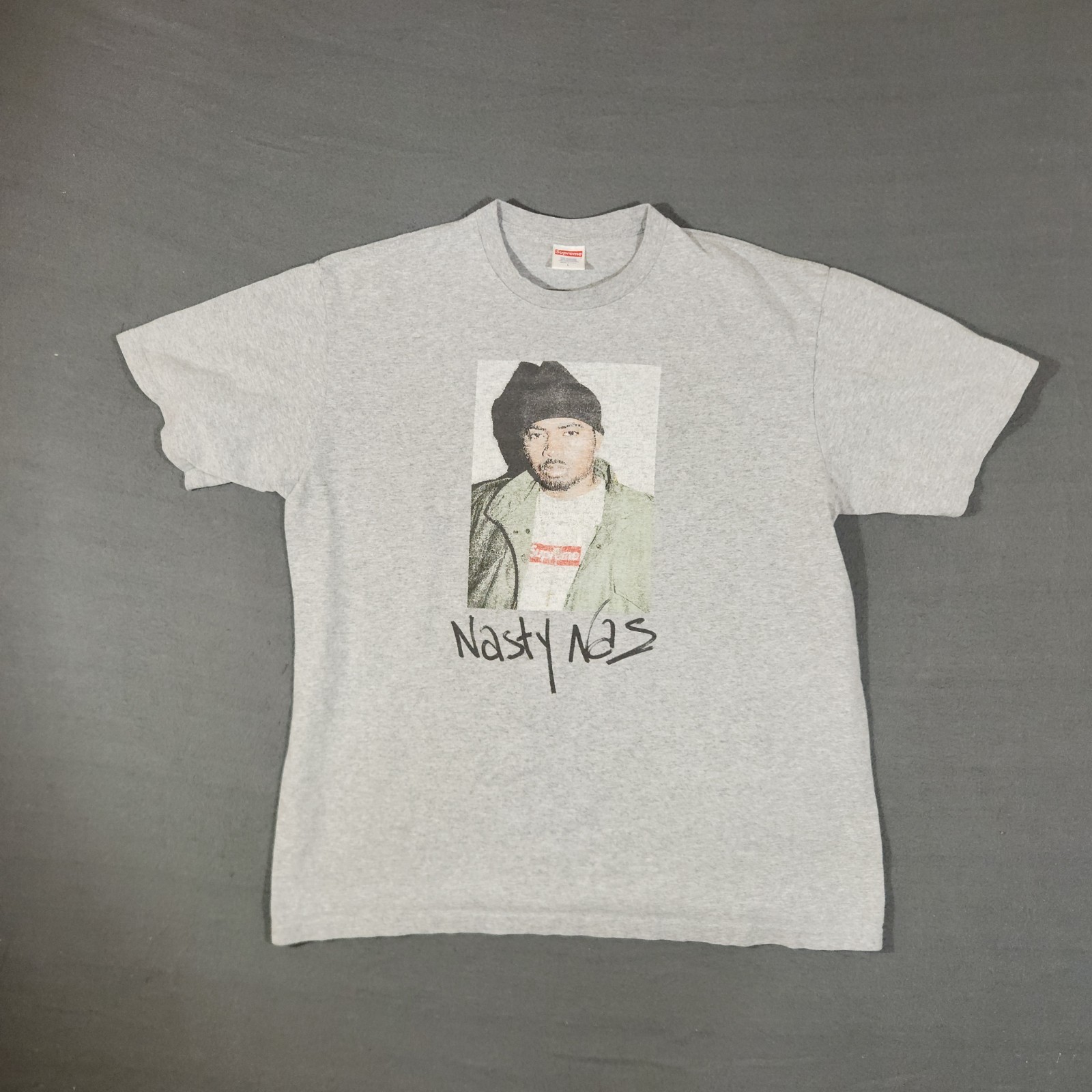 Supreme Nast Naz Shirt Mens Size Large Gray Streetwear Fashion gallery
