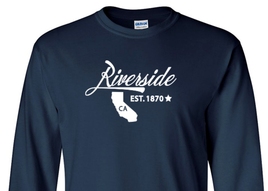 Riverside California State T-Shirt Long Sleeve Graphic Tee Unisex Apparel Design gallery