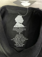 Albert Einstein Equations Graphic Licensed Tee T-Shirt Black Mens Size M