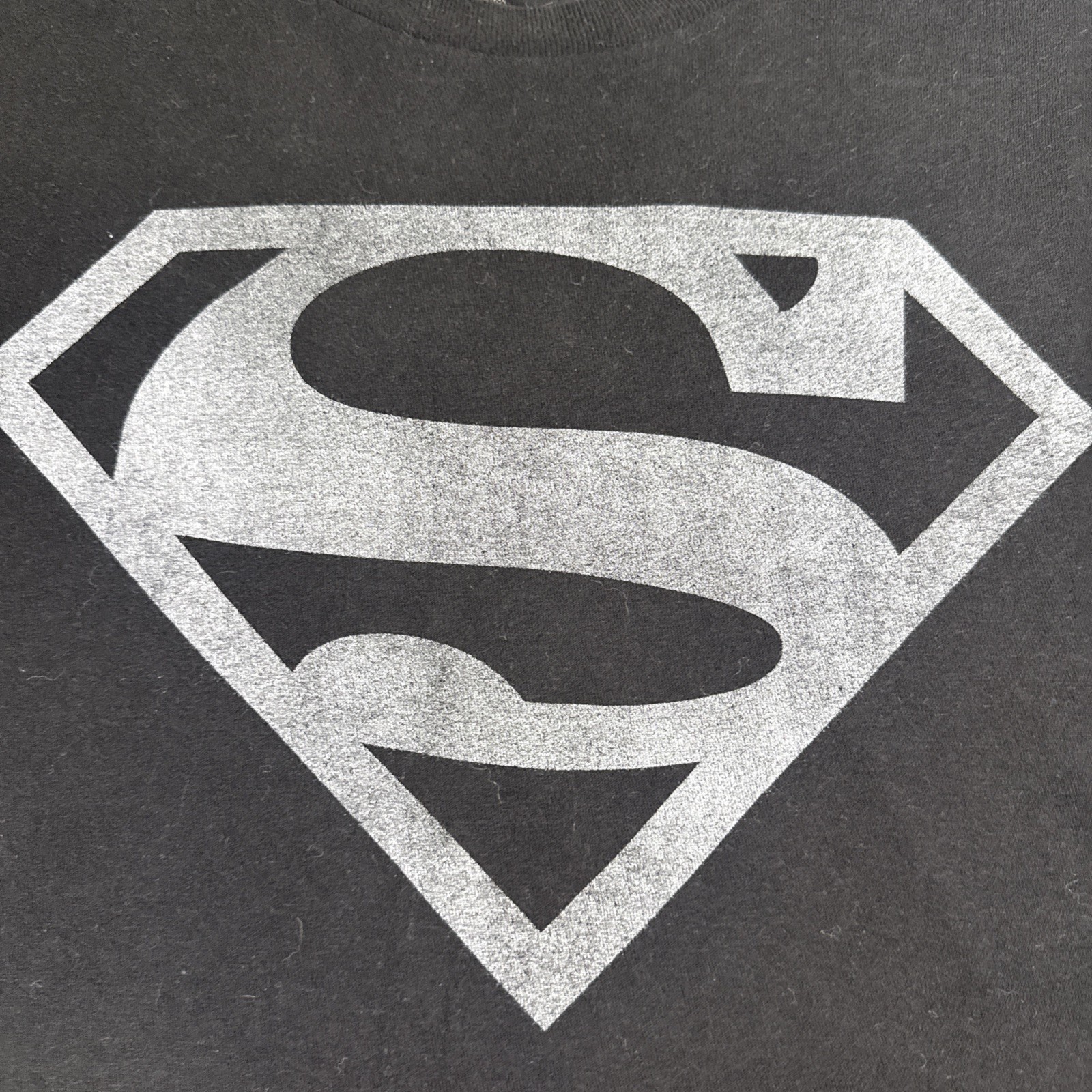 SUPERMAN ORIGINAL LOGO Men’s T SHIRT BLACK TEE OFFICIAL ITEM Small gallery