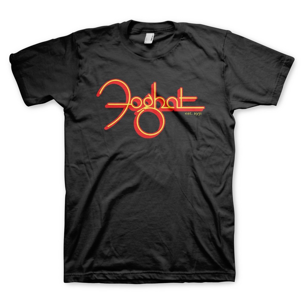 Foghat Yellow & Red Logo British Rock Band Music Dave Peverett Shirt MM-FGT-01
