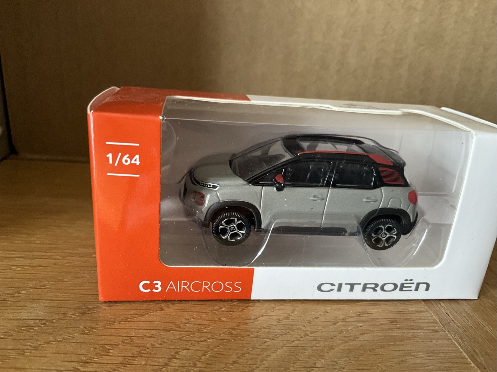 NOREV Citroen C3 Aircross Norev SAS 2017 1/64 Grey With Black Roof New
