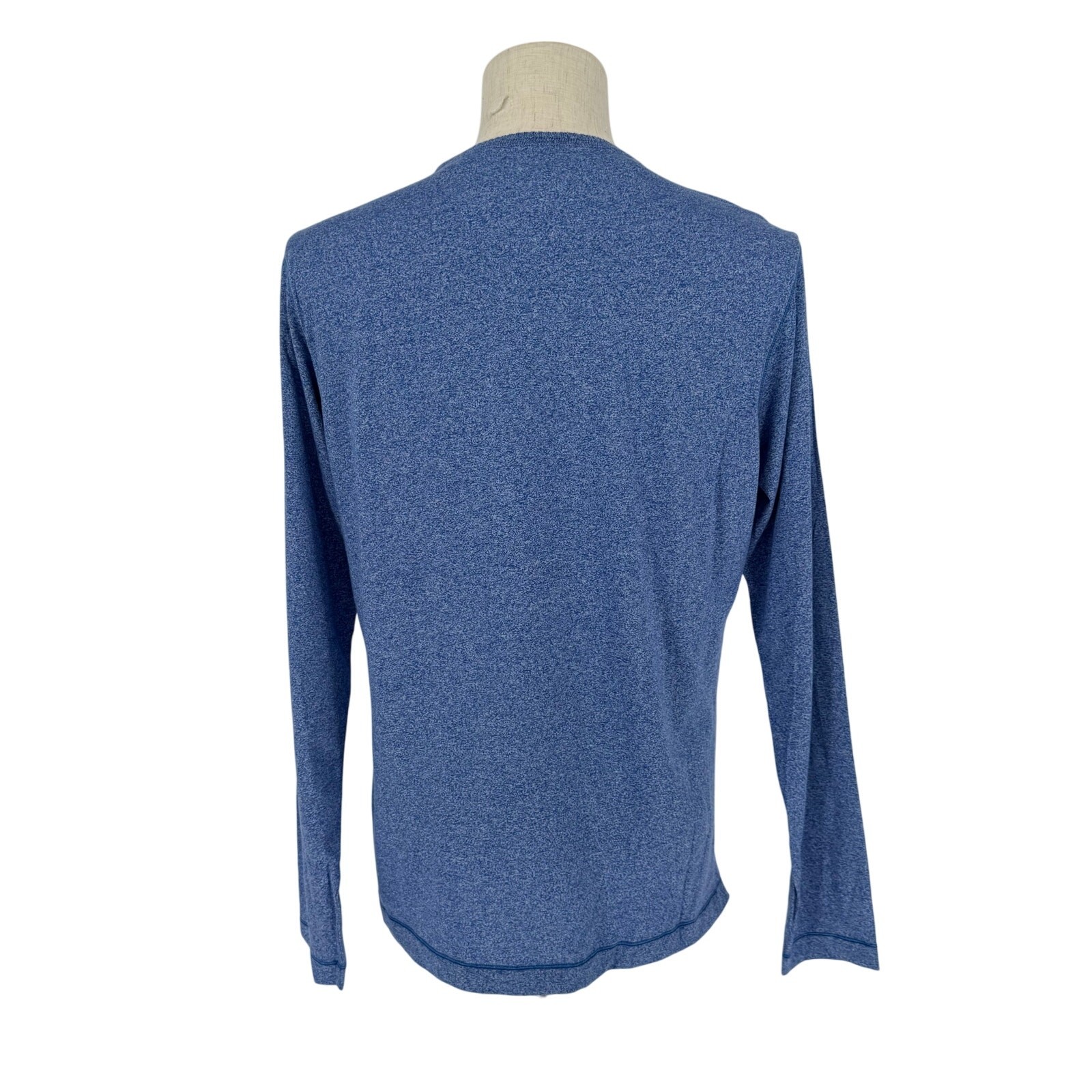 Robert Graham Long Sleeve Crew Neck T-Shirt BURSNELL Heather Light Blue M gallery