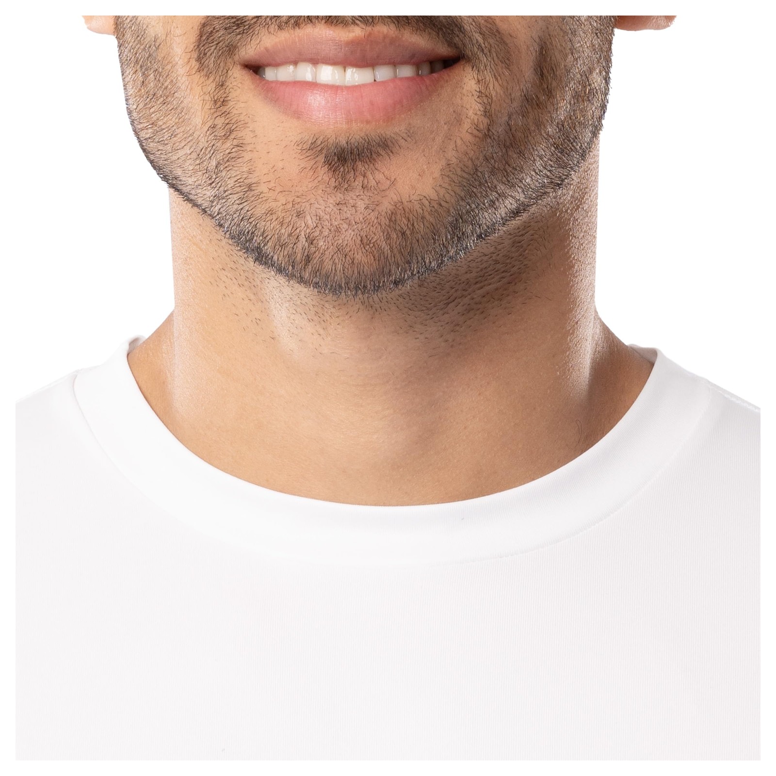 Men's Short Sleeve Performance T-Shirt with UPF 30+ Sun Protection, Bright Wh... gallery