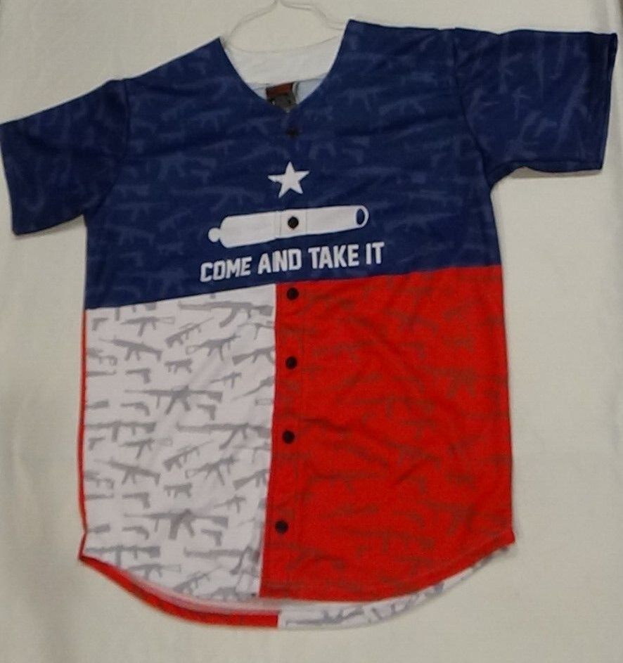 Greater Half Come And Take It Jersey Medium American 2nd Amendment Guns Shirt