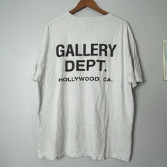 Gallery Dept. Hollywood CA White Men’s Large Cotton Short Sleeve T-Shirt